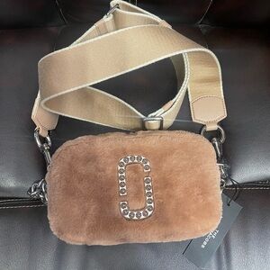 Marc Jacobs Tan Faux Fur Crossbody Bag